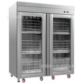 雙門(mén)推車熱風(fēng)循環(huán)消毒柜